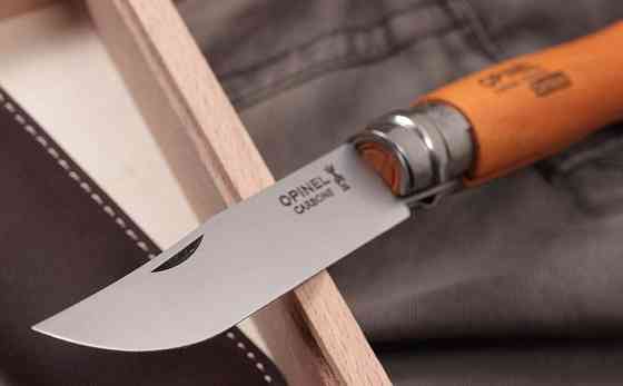 Складаний Ніж Opinel Carbon Steel No8 VRN з чохлом у пеналі (000815) Вуглецева сталь Нововолинськ