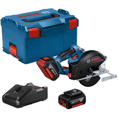 Дисковая пила Bosch GKM 18V-50, 18V, 2x5Ah, 136 мм, 4250 об/мин (0.601.6B8.002) Винница - изображение 1