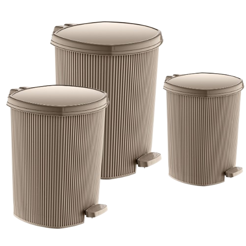 Набір відер для сміття 3 предмети: (6л/11л/20л) лате Line ELIF Житомир