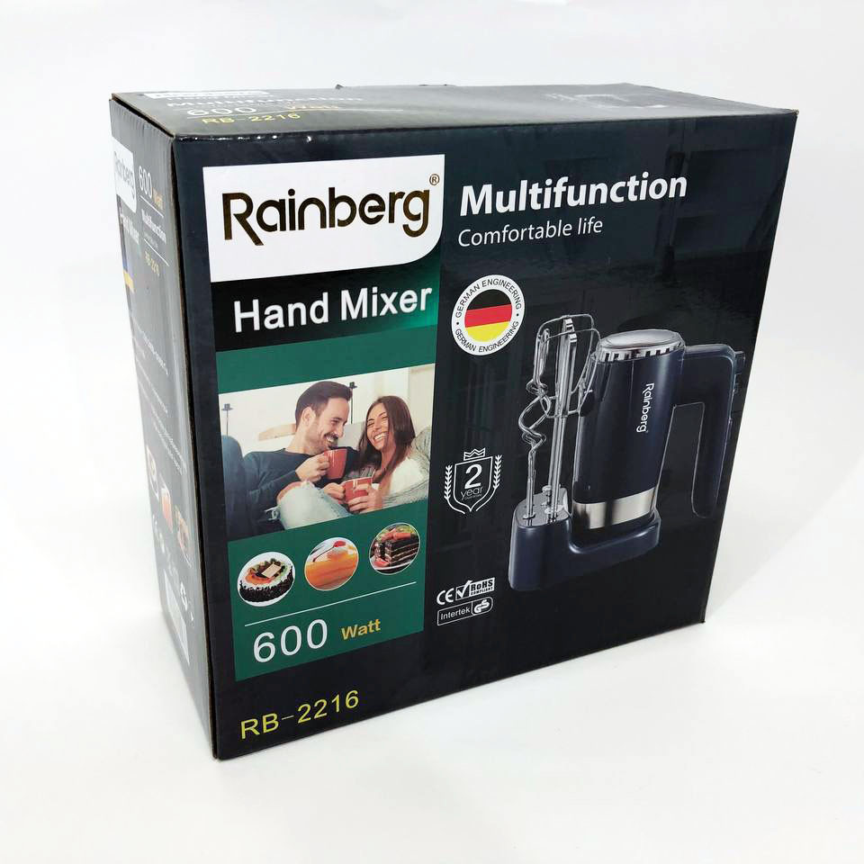 Миксер для домашнего использования Rainberg, Кухонный миксер для теста ручной кухонный помощник BZ-20 Львов - изображение 11