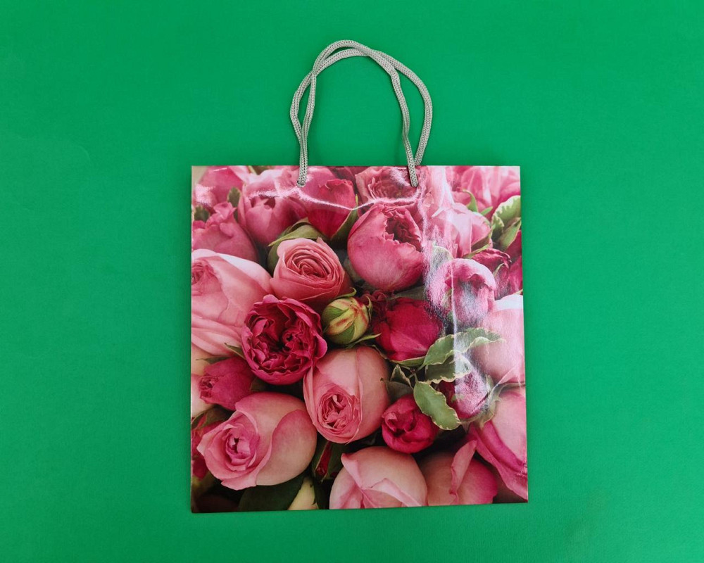 Пакет бумажный подарочный квадратный 23*24*10(артKV-008) (12 шт) Харьков - изображение 4