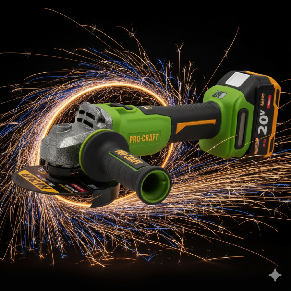 Болгарка безщіткова акумуляторна Procraft PWA220 ,Акумуляторна болгарка без щіток 20В 4 А. г,Бездротові болгарки Львів - фото 1