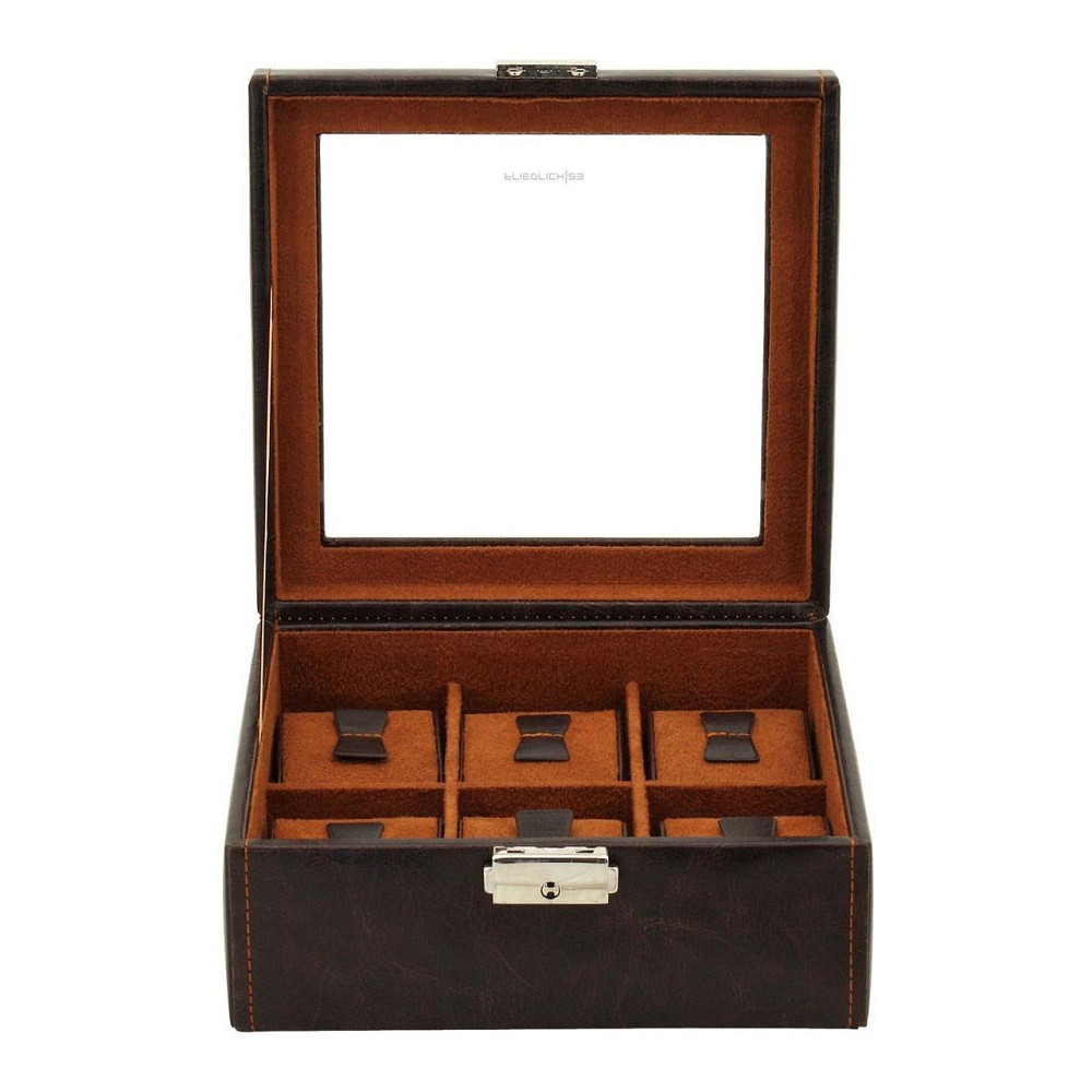 Скринька для зберігання годинника Friedrich Lederwaren Bond 6 Коричневий Київ - фото 2