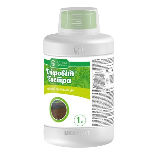 Гербіцид Гліфовіт Екстра 1000мл розчинний концентрат Укравіт Житомир