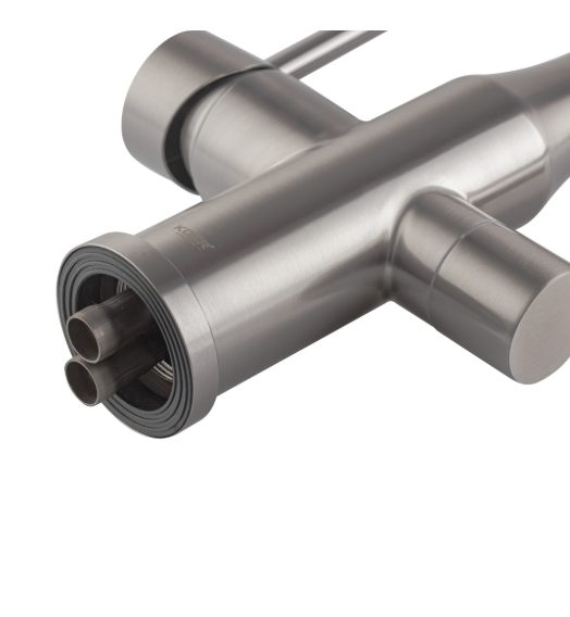 Змішувач для кухні Koer KI-72024-02 з виходом для питної води (нерж. сталь) з 2-х функц. аератором Чернівці - фото 5