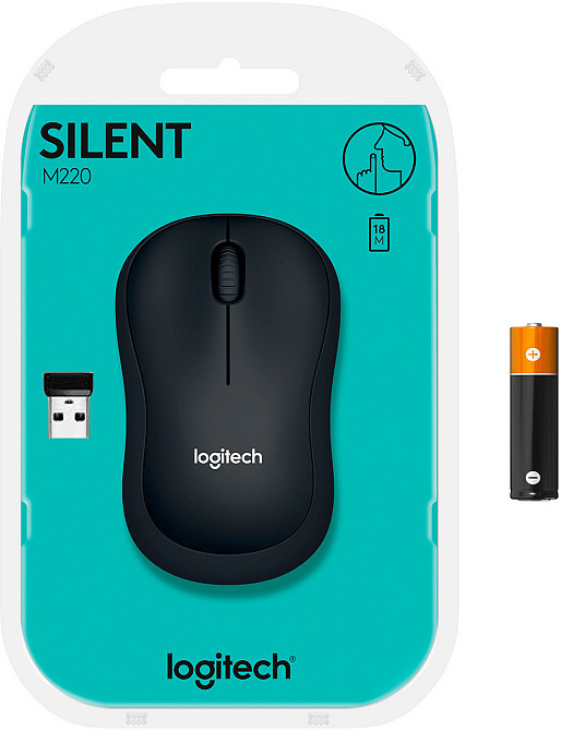Миша бездротова Logitech M220 Silent Charcoal (910-004878) чорно-сірий Харків - фото 8