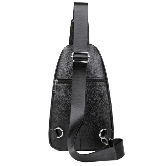 Мужская кожаная сумка-слинг на одно плечо TIDING BAG 83228 Киев - изображение 9