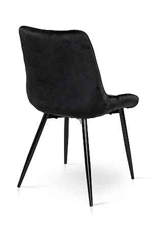 Стілець КОРФУ, велюр чорний Київ