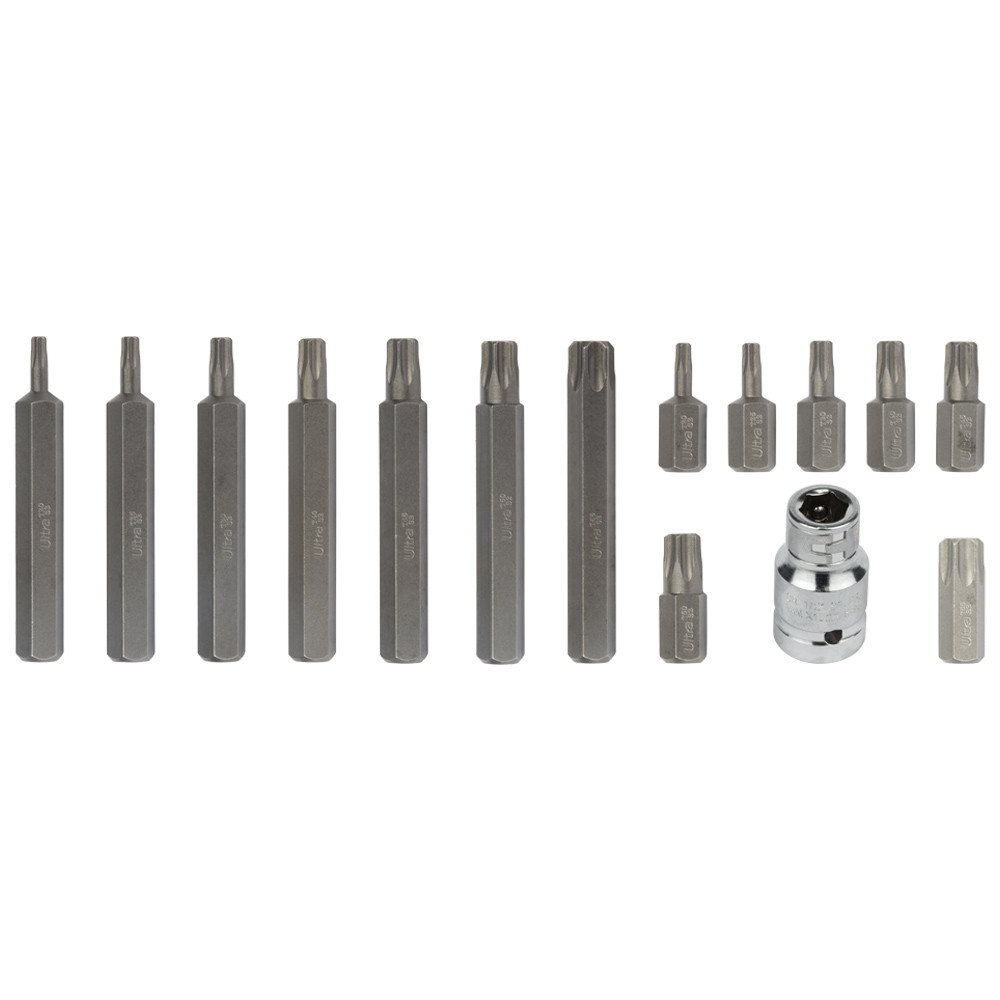 Ultra Набор бит TORX 10мм 15шт S2 (металл кейс) ULTRA (4016912) Київ - фото 3