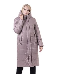 Женская  зимняя длинная куртка пуховик с  мехом бежевый. 46-58р Киев - изображение 3