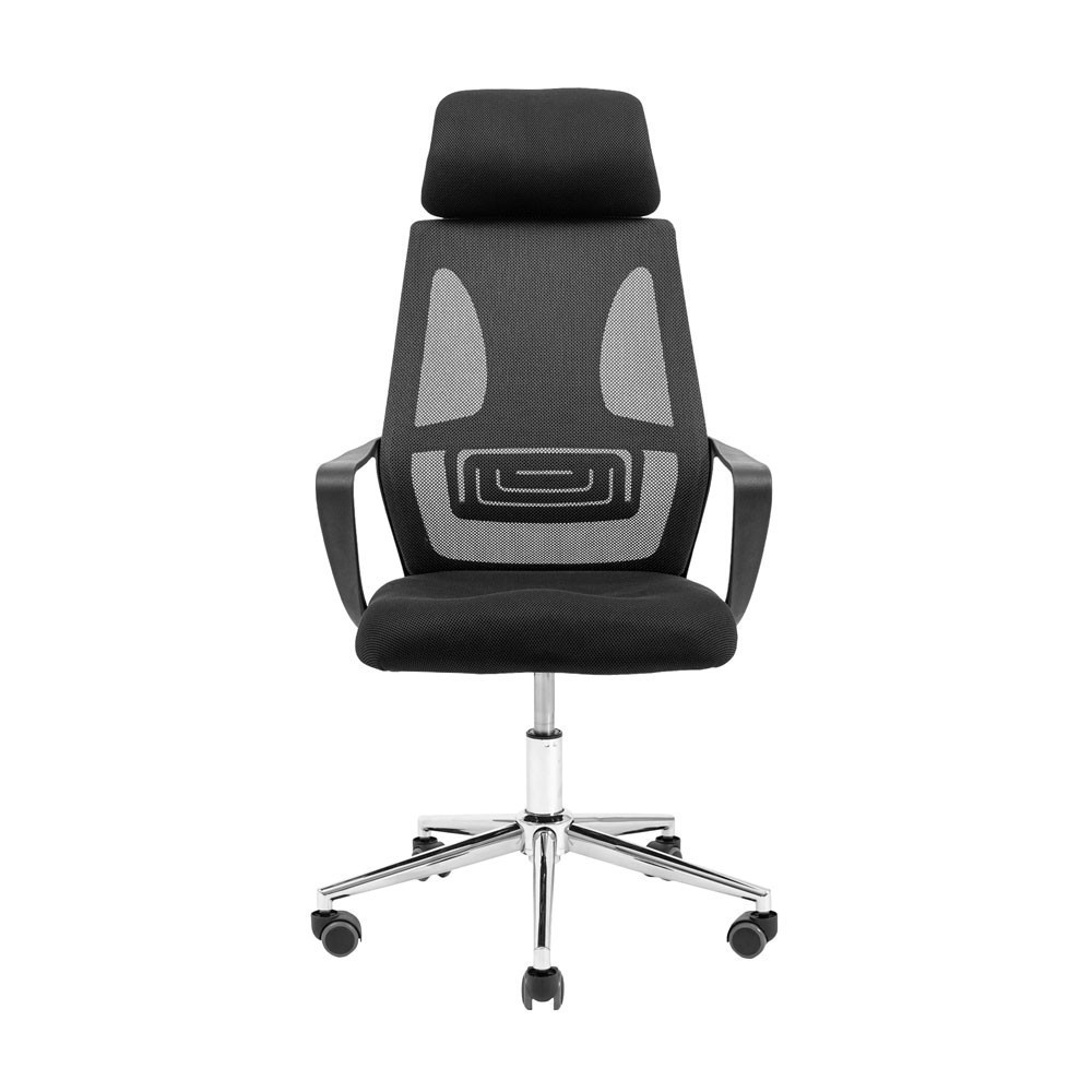 Офісне Крісло Керівника Profi Piastra Хром Чорно-сірий Київ - фото 2