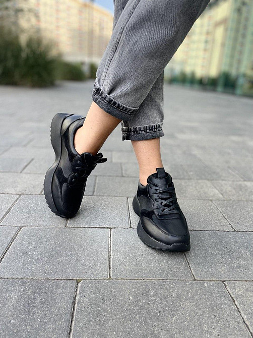 Romax Кросівки жіночі ROMAX чорні шкіра+замша натуральна 37р.(5275) Коломия - фото 7