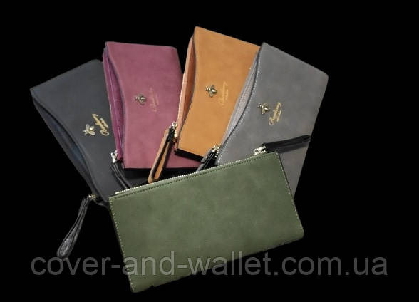 Стильный тонкий женский кошелек на молнии Baellerry dellape Киев - изображение 4