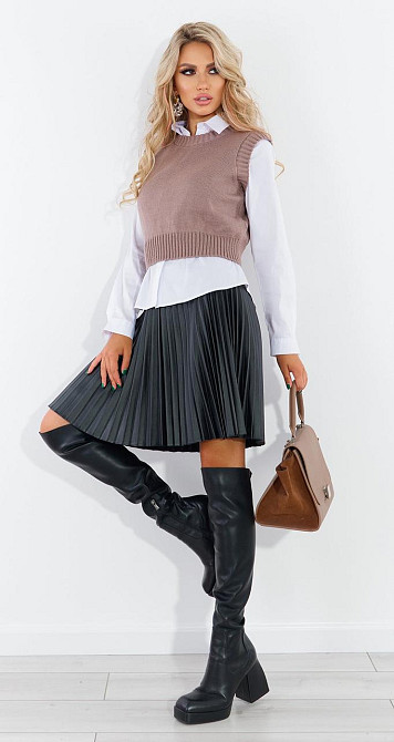 Вязаная жилетка (46-48) Киев - изображение 3