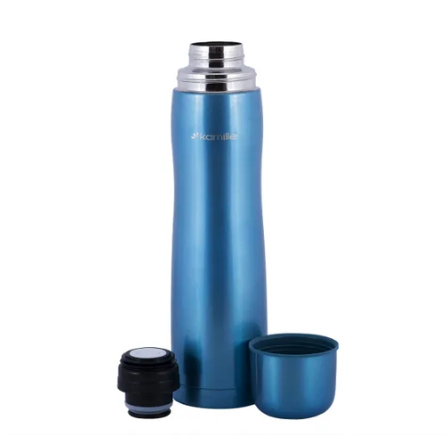 Термос 1000мл нержавіюча сталь (блакит/салат/рожевий/беж) KAMILLE 2000A Житомир - фото 12