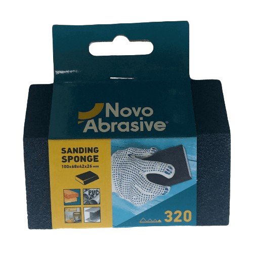 Губка шліфувальна 100*68*42*26мм P320 NovoAbrasive Житомир