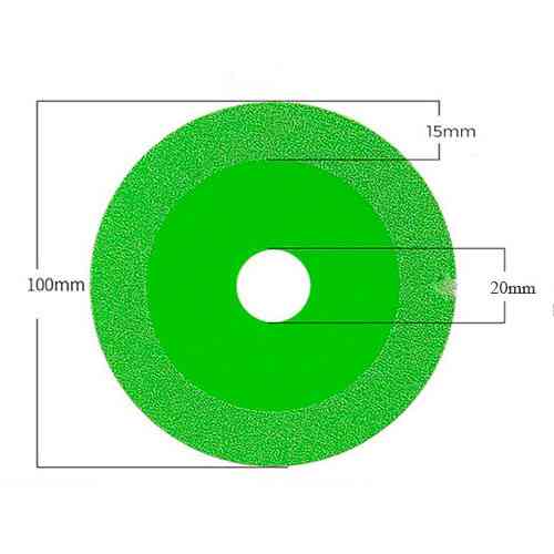 Диск алмазний 100мм двосторонній для різання скла та кераміки, інструмент Київ