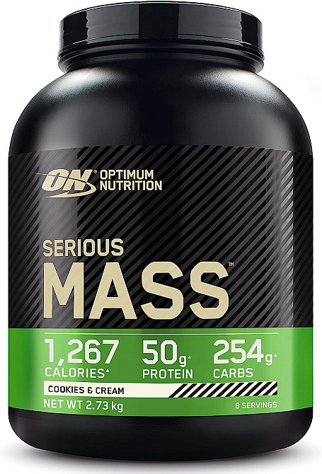 Гейнер Optimum Nutrition EU Serious Mass 2727 g (Chookies cream) Луцк - изображение 1