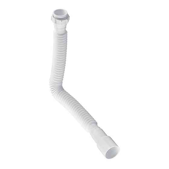 Гофротруба сполучна Zerix GN-01-A з накидною гайкою 1 1/2" (310-650 мм) (ZX5095) Київ