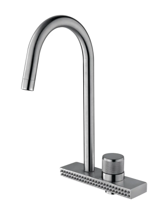 Кухонний змішувач Mixxus FOL-011 з функцією "водоспад" із нержавіючої сталі (MI6345) Харків