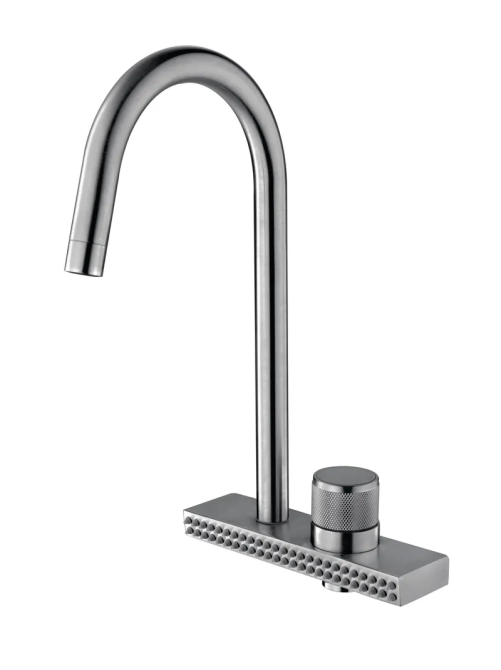 Кухонний змішувач Mixxus FOL-011 з функцією "водоспад" із нержавіючої сталі (MI6345) Харків - фото 1