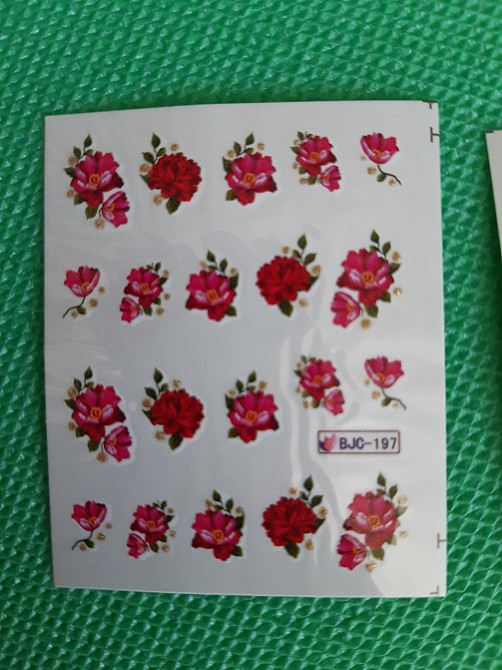 Наклейка на ногти - размер стикера 6*5см, инструкция по применению есть в описании товара Киев - изображение 1