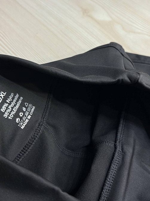 Лосини жіночі Kenalin 9636 утеплені дайвінг широкий пояс чорні, чорний, M Київ - фото 8