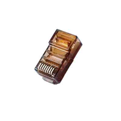 Коннектор Merlion RJ45 cat.5e UTP 8P8C Brown 100 шт (RJ45ML-BN / 05356) Винница