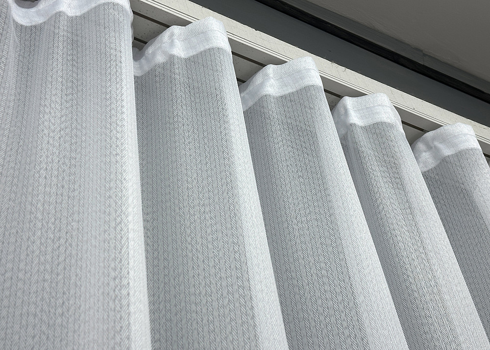 Тюль жакард "Ялинка", Туреччина колір білий 1737т Київ - фото 7