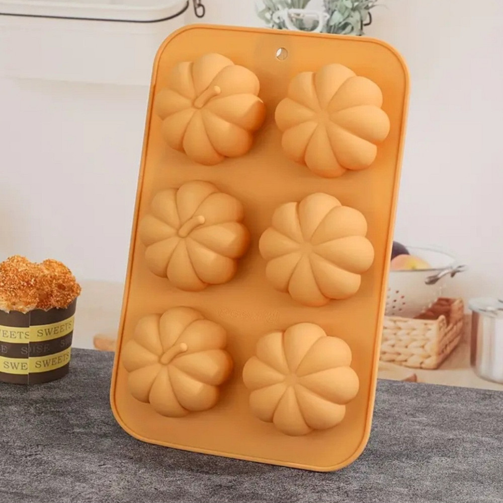 Молд силіконовий Гарбузи 27 на 17 см помаранчевий Київ - фото 1