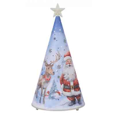 Украшение декоративное YES! Fun Елка-светильник картон LED 22 см (801217) Винница