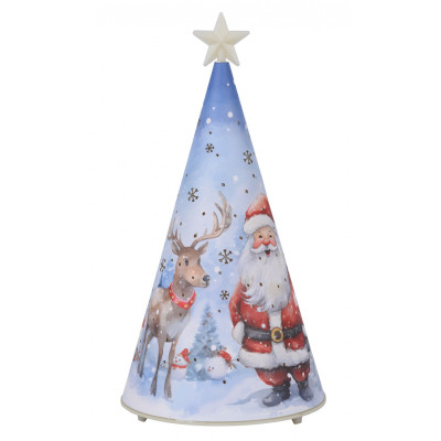 Украшение декоративное YES! Fun Елка-светильник картон LED 22 см (801217) Винница - изображение 1