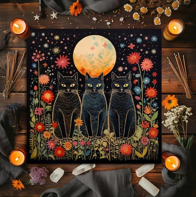 Алтарная скатерть для карт Таро и Рун 