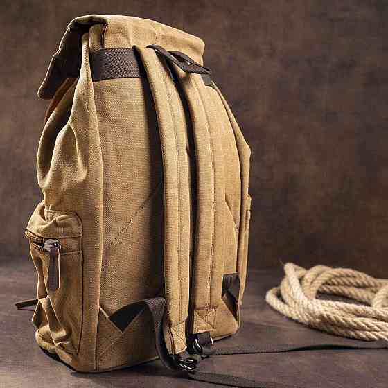 Рюкзак текстильный походный Vintage 20134 Коричневый Киев