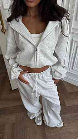 Женский стильный костюм двойка в спортивном стиле турецкая двухунитка Одесса