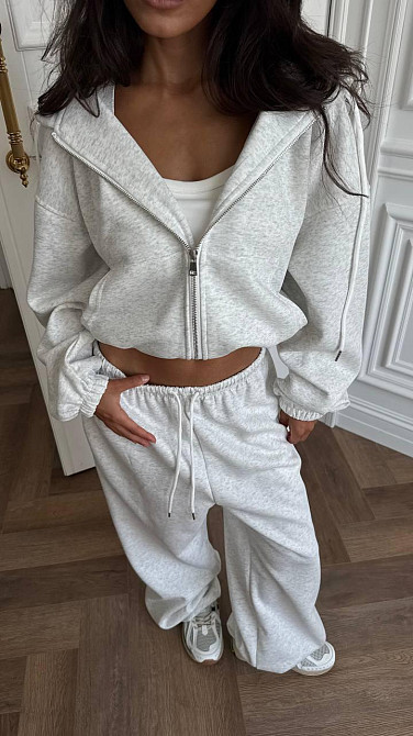 Женский стильный костюм двойка в спортивном стиле турецкая двухунитка Одесса - изображение 3