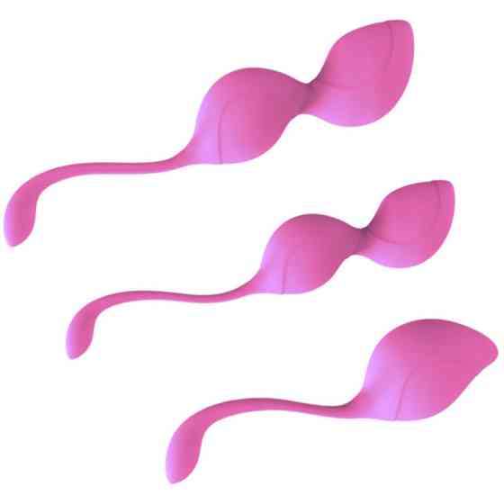 Набор вагинальных шариков Pink Kegel Set нежно-розовый Sex Aura Киев