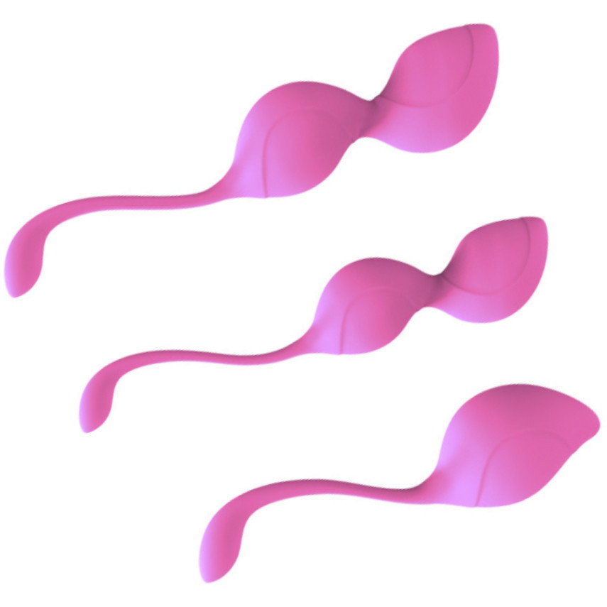 Набор вагинальных шариков Pink Kegel Set нежно-розовый Sex Aura Киев - изображение 1