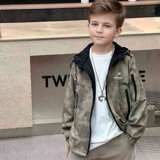 Демисезонная двусторонняя куртка варенка для мальчиков на 7,8,9,10 лет Николаев