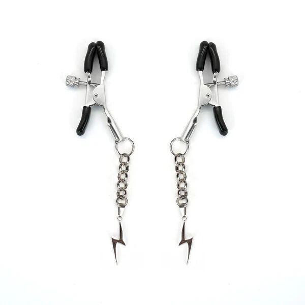 Зажимы для сосков Liebe Seele Lightning Nipple Clamps Silver Sex Aura Киев - изображение 1