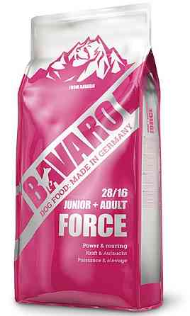 Bavaro Junior + Adult Force 28/16 (Бавара Форс 28/16) сухий корм для цуценят і собак з високою активністю 18 кілограмів. Запоріжжя