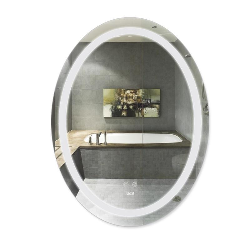 Зеркало овальное для ванной Lidz Vida 700х500 с LED-подсветкой Touch, с антизапотеванием, LD78LF5070 Харьков - изображение 1