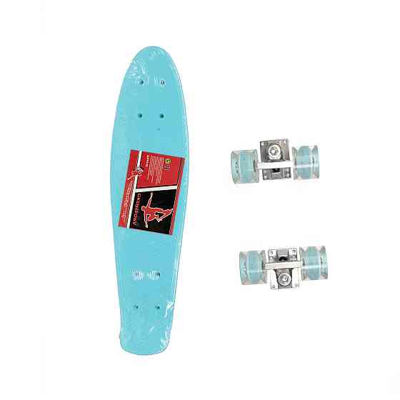Скейт детский пенни борд 56х14 см, скейтборд Profi MS0848-5, колеса ПУ светящиеся, ABCE-7, алюминиевая Каменец-Подольский
