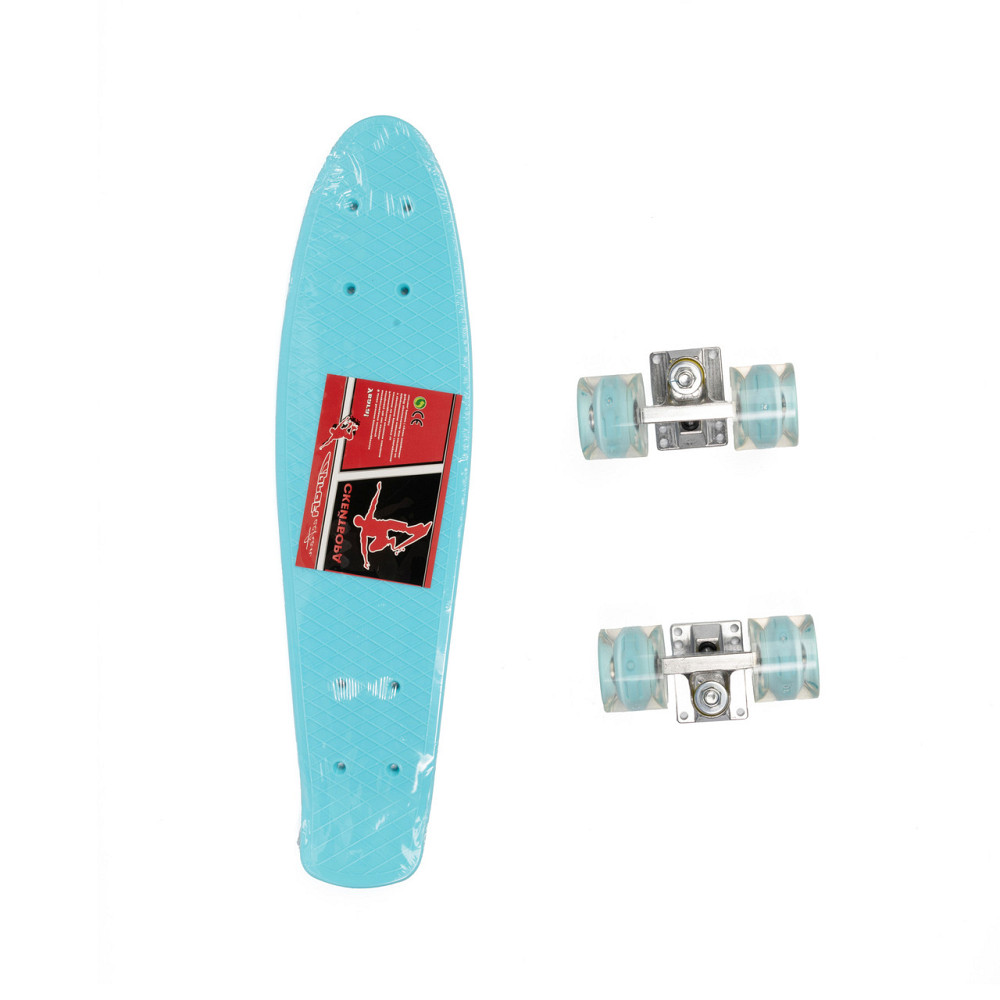 Скейт детский пенни борд 56х14 см, скейтборд Profi MS0848-5, колеса ПУ светящиеся, ABCE-7, алюминиевая Каменец-Подольский - изображение 4