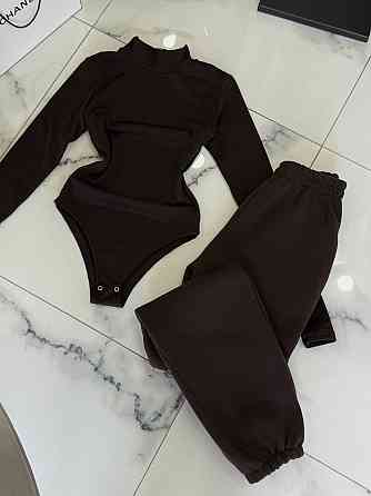 Женский базовый комплект с утеплением трехнитка на флисе Шоколад, 46/48 Одесса