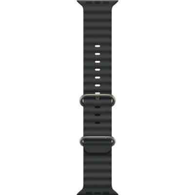 Ремешок для смарт-часов Apple 49mm Black Ocean Band - Natural Titanium Finish (MXTL3ZM/A) Винница