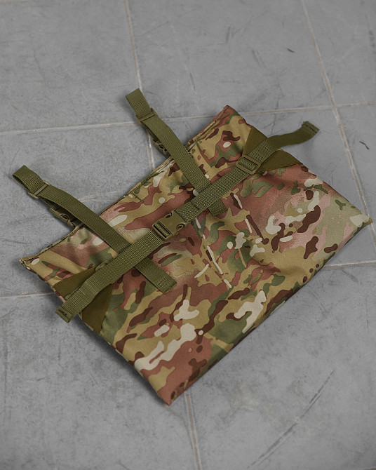 Каримат сидіння тактичний туристичний кріплення на пояс або ремень олива одинарний Мультикам, Універ Одеса - фото 4