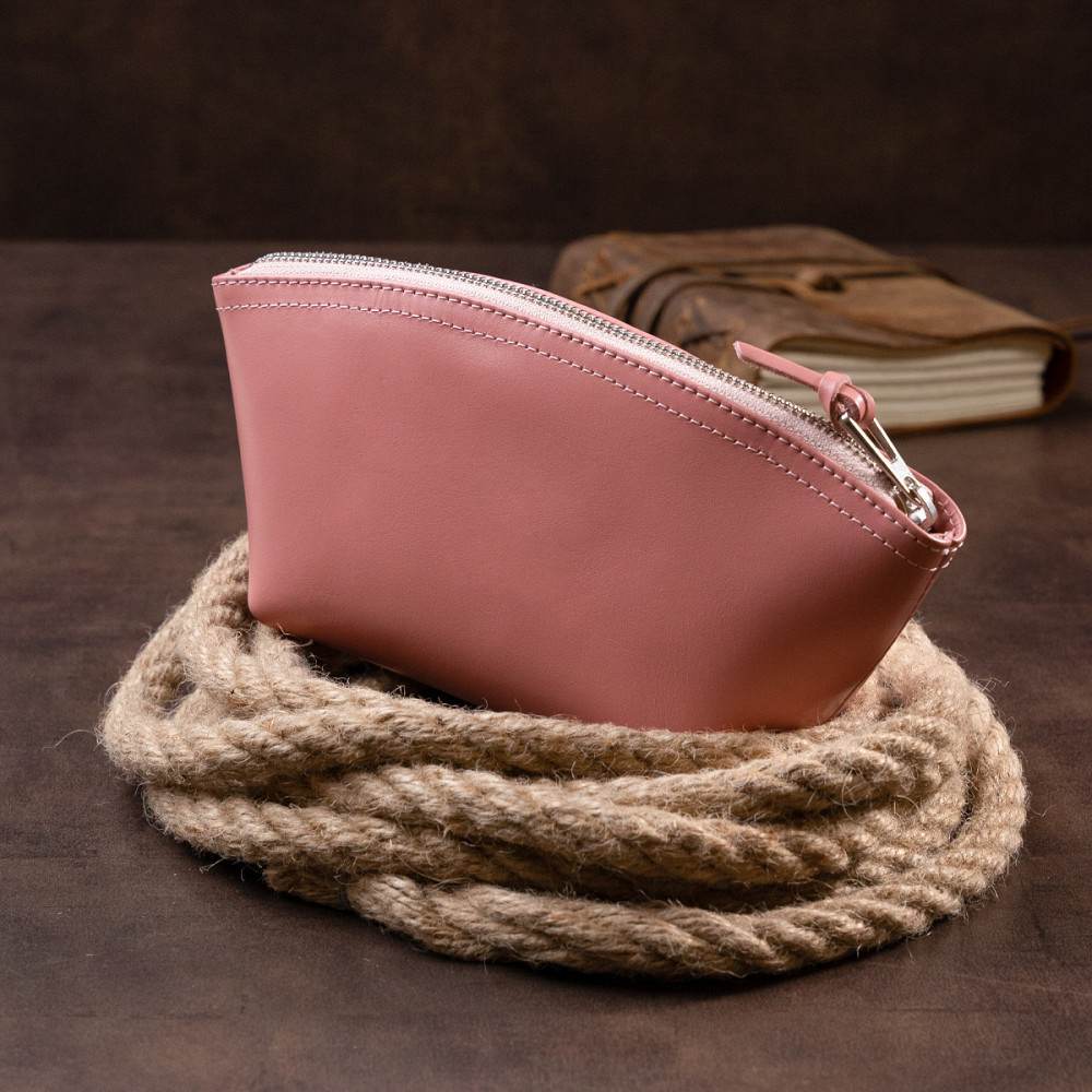 Женская косметичка из кожи Пудровая (GRANDE PELLE) Киев - изображение 2