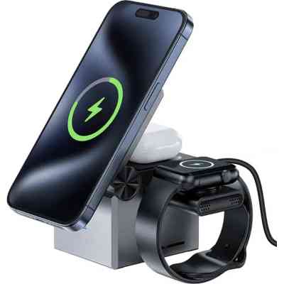 Зарядний пристрій Acefast Wireless QI 3in1 15W E18 Rubik&apos;&apos;s (6974316282884) Вінниця