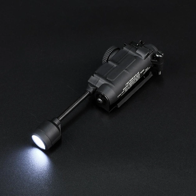 Тактический фонарь Sidewinder на шлем (белый + красный + зеленый + синий + ИК свет) Черный Винница - изображение 6